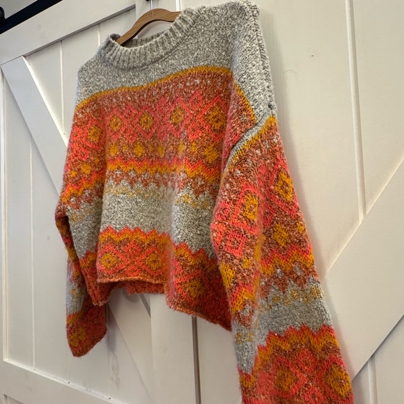 Sincerely Jules Geometric Cowgirl Oversized Knit Sweater - Picture 3 of 5